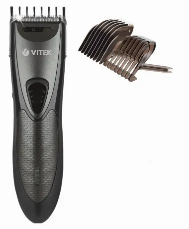 Машинка для стрижки Vitek VT-2567 GR, графит, (2 насадки в компл...