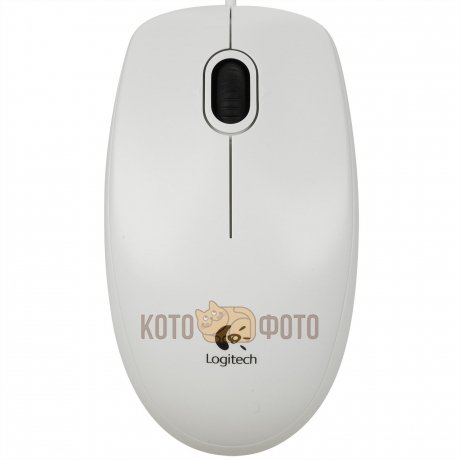 Мышь Logitech B100 белый - фото 1
