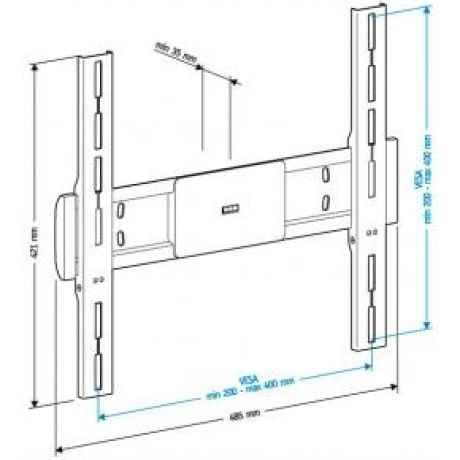 Кронштейн для телевизора Holder LCD-F4611 черный - фото 3