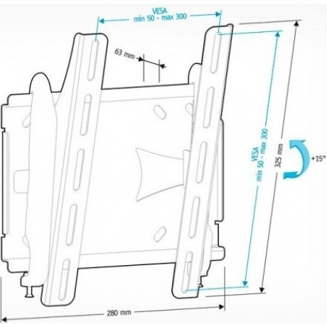 Кронштейн для телевизора Holder LCDS-5010 черный - фото 17