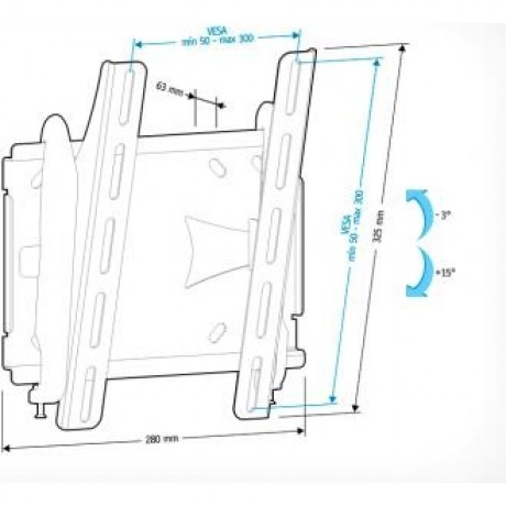 Кронштейн для телевизора Holder LCDS-5010 черный - фото 7