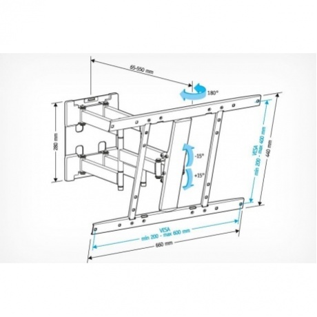 Кронштейн HOLDER LCD-SU6602-B черный - фото 3