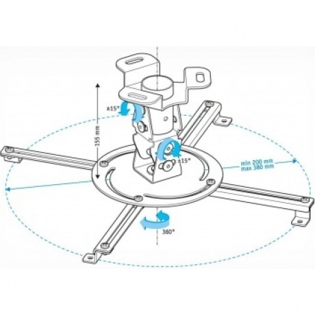 Кронштейн HOLDER PR-103-B черный - фото 2