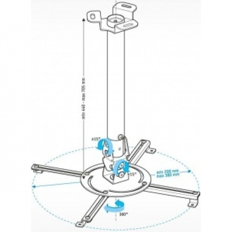 Кронштейн HOLDER PR-104-B черный - фото 2