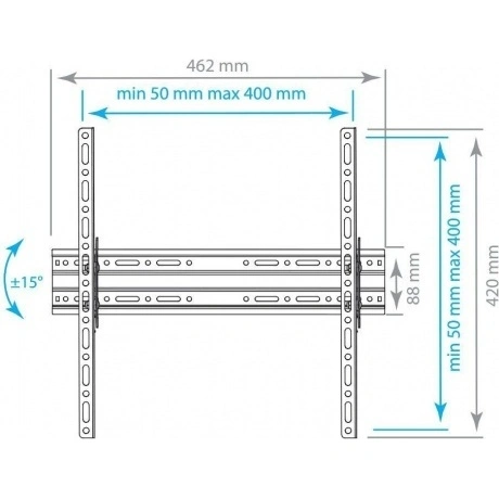 Кронштейн для телевизора Arm Media PLASMA-4 new черный 22"-65" м...