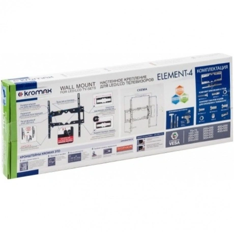 Кронштейн для телевизора Kromax ELEMENT-4 черный 22"-65" макс.50...