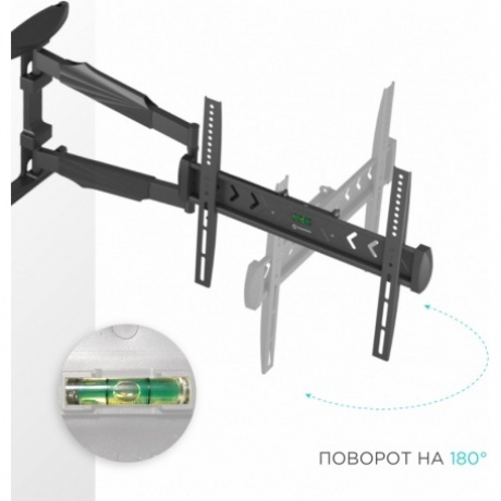 Кронштейн для телевизора Onkron NP47 (макс.35кг) черный - фото 8