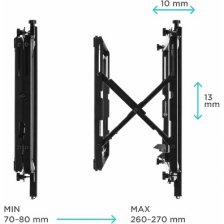 Кронштейн для телевизора Onkron PRO7M (макс.45кг) черный - фото 4