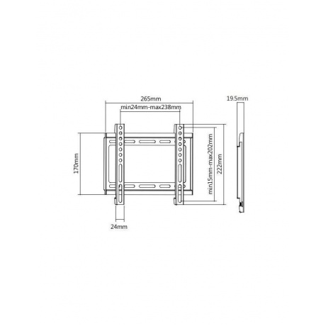 Кронштейн Ultramounts UM811F (до 35кг) Black - фото 2