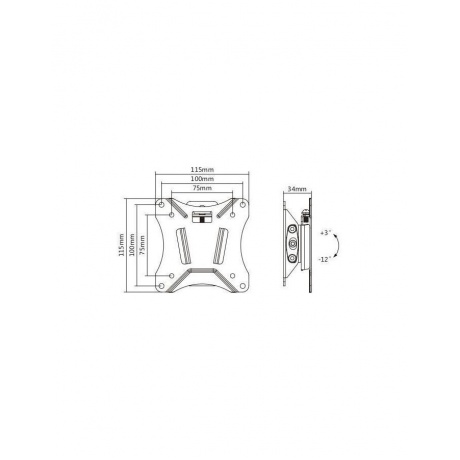 Кронштейн Ultramounts UM830T (до 25кг) Black - фото 3