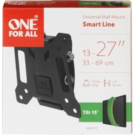 Кронштейн OneForAll WM21211 наклоный VESA 100 чёрный - фото 2