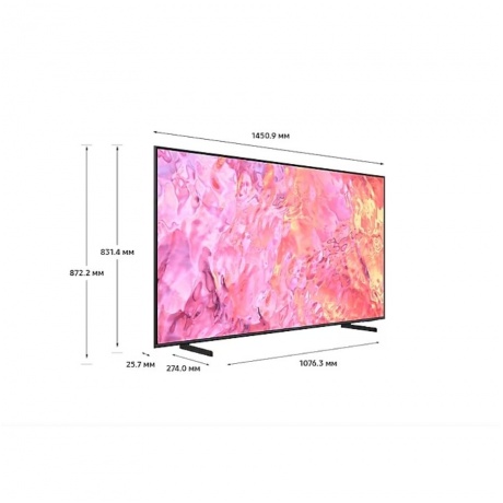 Телевизор Samsung QE65Q60CAUXRU Q черный - фото 6