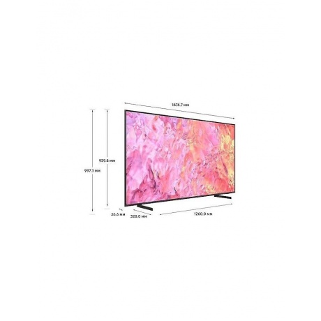 Телевизор Samsung QE75Q60CAUXRU Q черный - фото 6