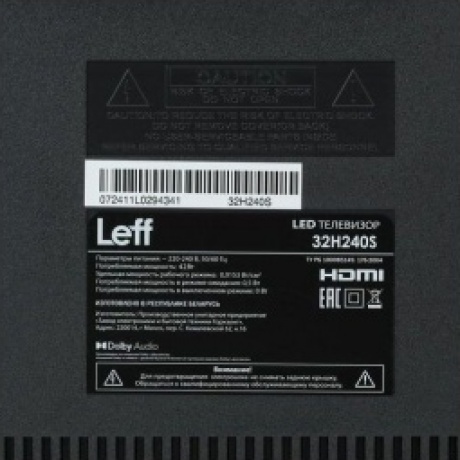 Телевизор LEFF 32" 32H240S - фото 9