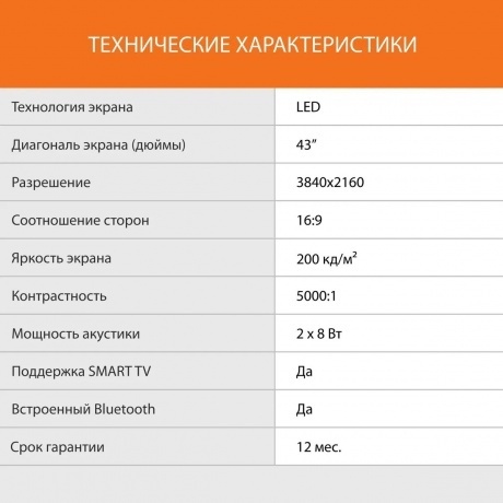 Телевизор SunWind SUN-LED43XU400 Яндекс.ТВ черный - фото 7