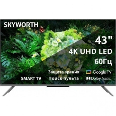 Телевизор LED Skyworth 43" 43G66G Google TV Frameless черный/сер...