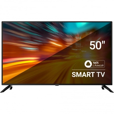 Телевизор LED SunWind 50" SUN-LED50XU400 Яндекс.ТВ черный 4K Ult...