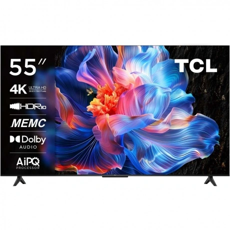 Телевизор LED TCL 55" 55P6K черный 4K Ultra HD 60Hz DVB-T DVB-T2...