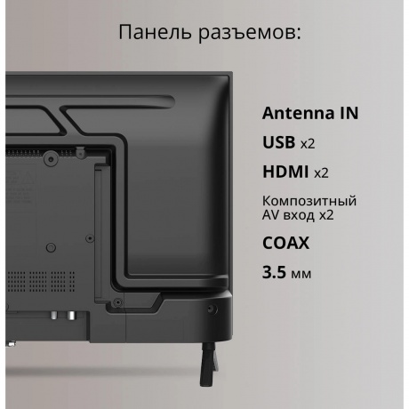 Телевизор BQ 24F34B Black - фото 4