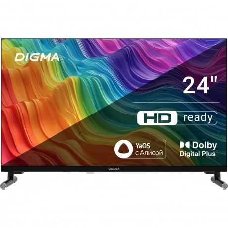 Телевизор Digma DM-LED24SBB32 24" HD LED Smart Яндекс.ТВ Framele...