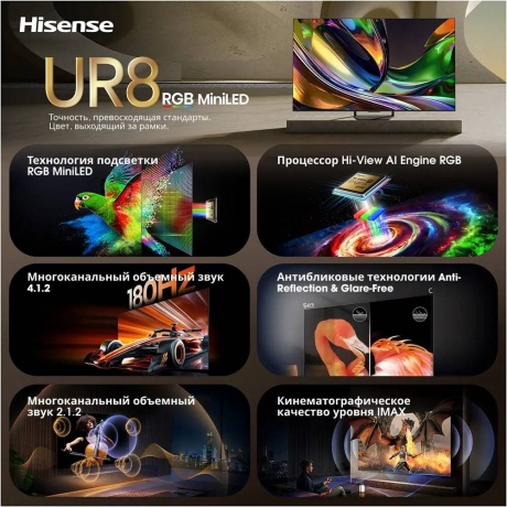 Телевизор Hisense 85UR8S 85" Ultra HD 4K - фото 17