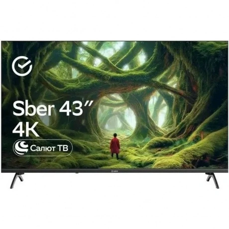 Телевизор Sber SDX-43U5500DBA 43" LED Салют ТВ Frameless 4K Ultr...
