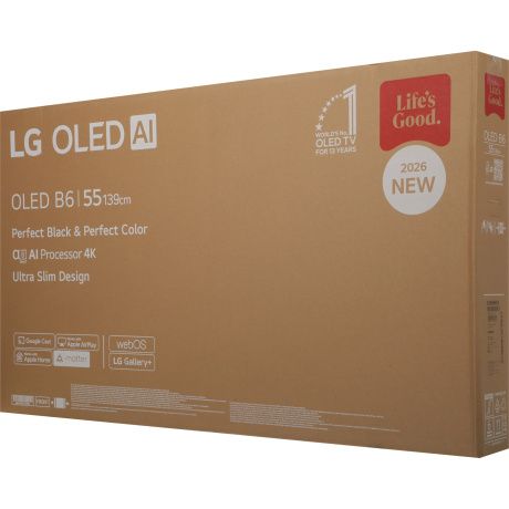 Телевизор LG OLED 55" 4K OLED55B6RLA.ARU - фото 16