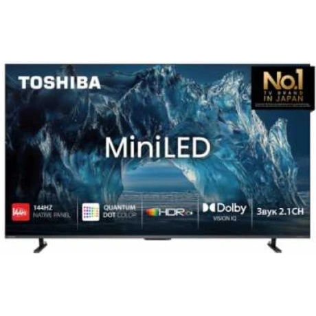 Телевизор Toshiba 55" 55Z680SET черный Mini-LED+QLED UHD 144Hz S...