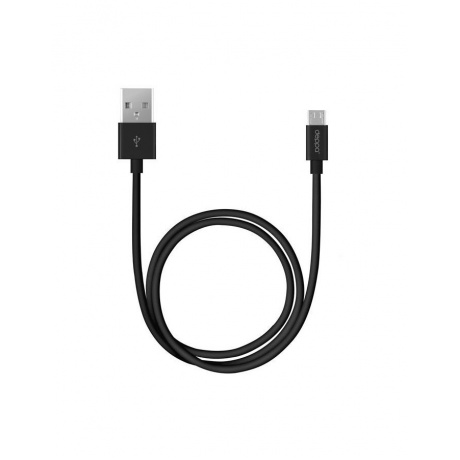 Кабель Deppa microUSB 1.2m black - фото 1