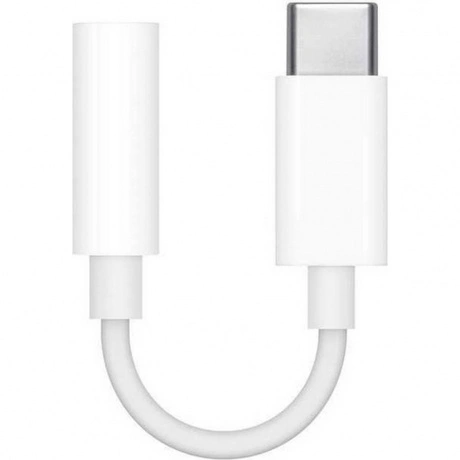 Переходник Apple MU7E2ZM/A mini-Jack 3.5 (m) USB Type-C (m) белы...