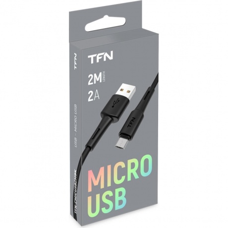 Кабель TFN microUSB forza 2.0m black - фото 3