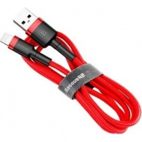Кабель Baseus APPLE 8-pin Cafule 2.4A 0.5m Red-Black CALKLF-A19