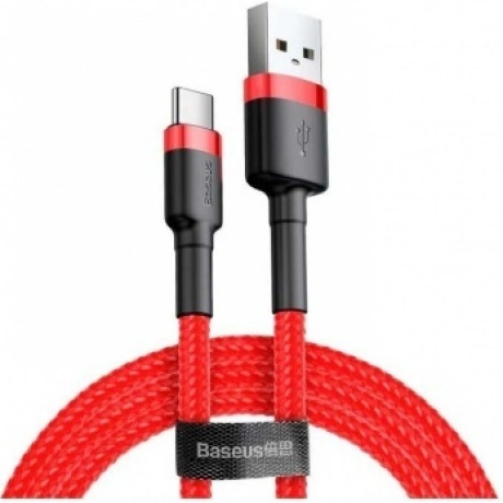Адаптер Baseus Cafule Type-C 2A 2m Red-Black CATKLF-C91
