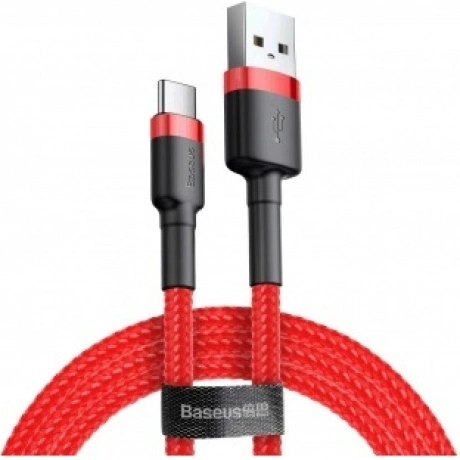 Кабель Baseus Cafule Type-C 3A 1m Red CATKLF-B09