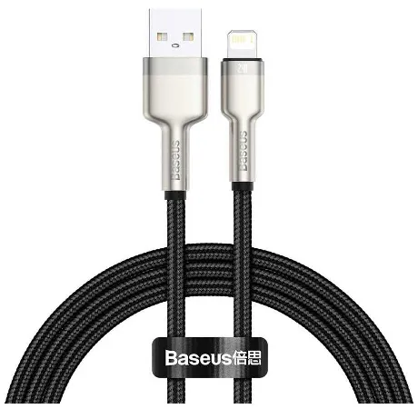 Кабель Baseus Cafule Series USB - Lightning 2.4A 1m Black CALJK-...