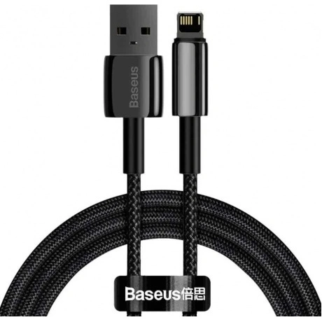 Кабель Baseus Tungsten Gold Fast USB - Lightning 2.4A 1m Black C...