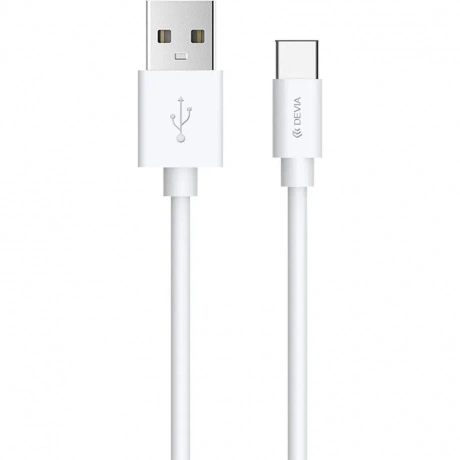 Кабель Devia Kintone Cable Set V2 Lightning, 2,1A, 1м. белый