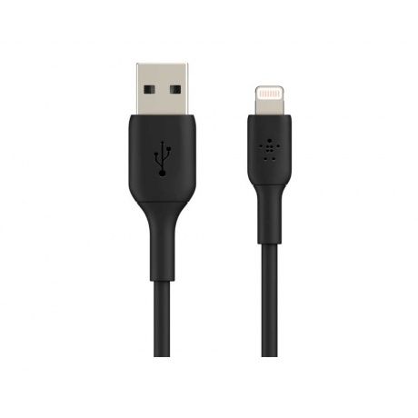 Кабель Belkin Lightning - USB-A 1m Black CAA001bt1mBK - фото 2