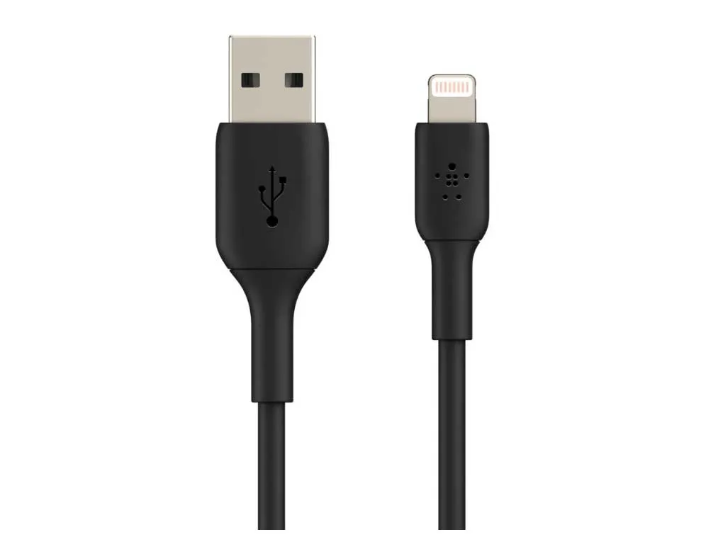 Кабель Belkin Lightning - USB-A 1m Black CAA001bt1mBK - фото 2