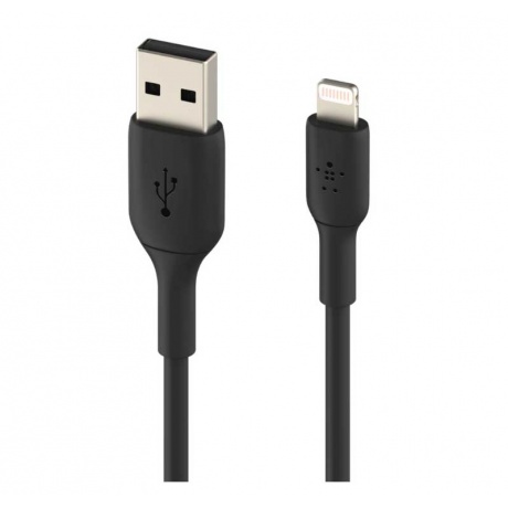 Кабель Belkin Lightning - USB-A 1m Black CAA001bt1mBK - фото 3