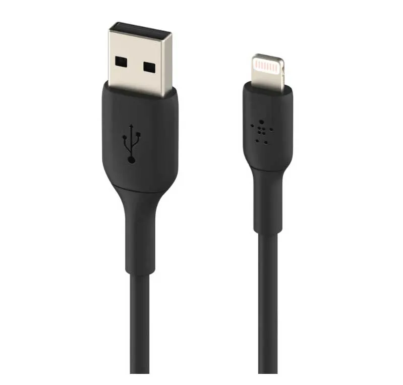 Кабель Belkin Lightning - USB-A 1m Black CAA001bt1mBK - фото 3