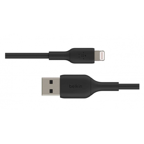 Кабель Belkin Lightning - USB-A 1m Black CAA001bt1mBK - фото 4