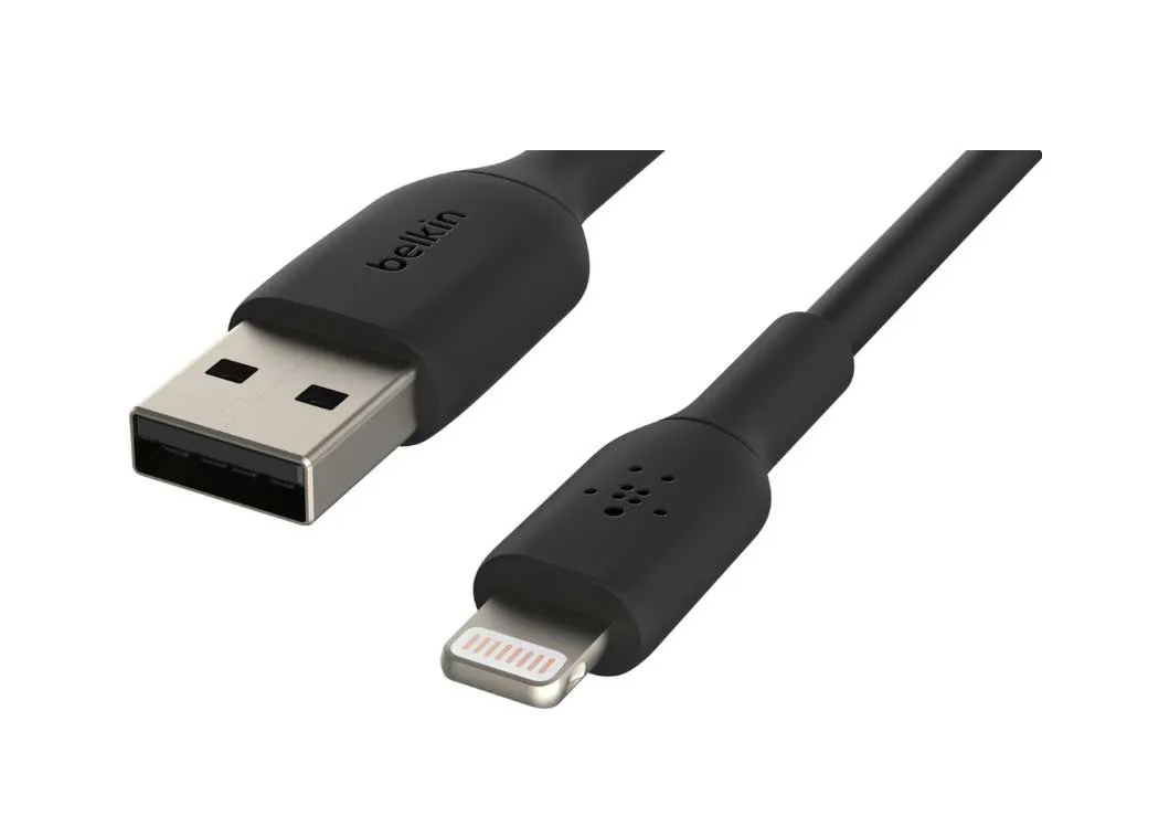 Кабель Belkin Lightning - USB-A 1m Black CAA001bt1mBK - фото 5