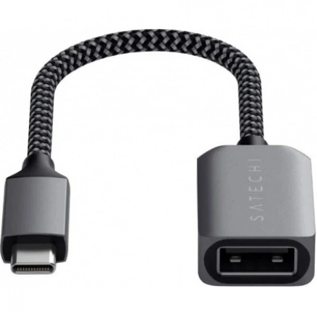 Кабель-адаптер Satechi USB-C to USB 3.0 серый космос