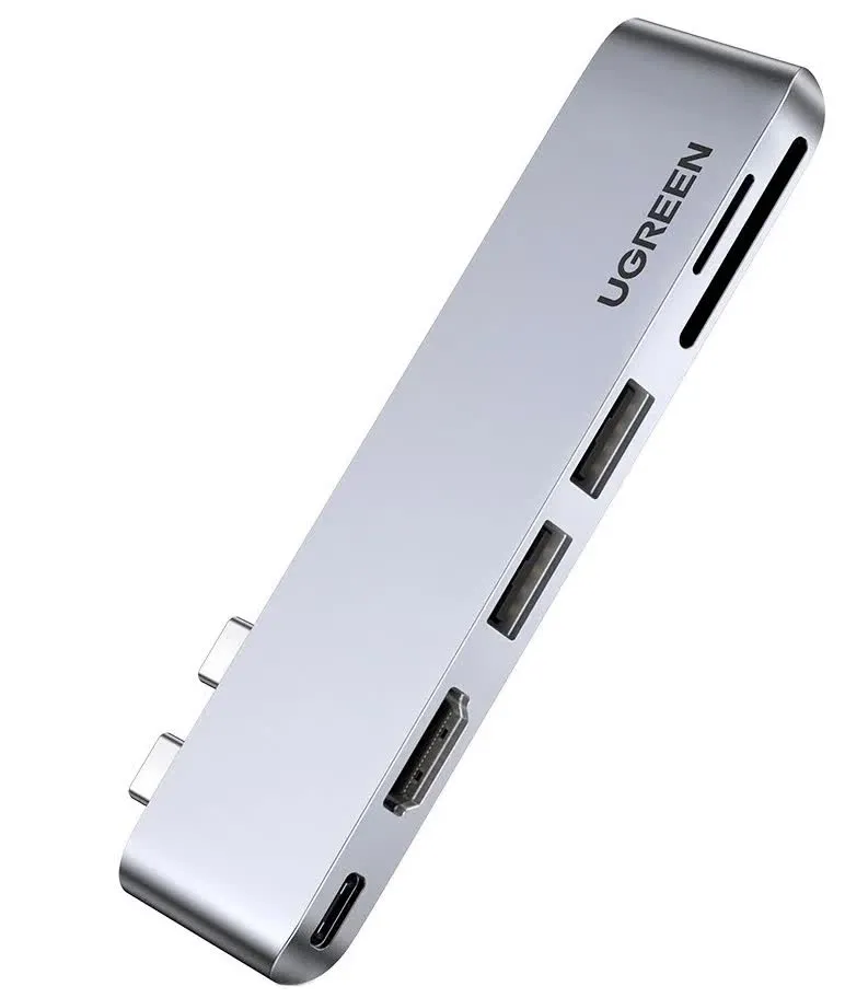 Адаптер UGREEN CM380 (80856) USB-C Multifunction Adapter серый - фото 1