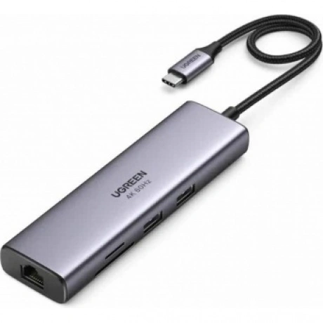 Адаптер UGREEN CM512 (60515) USB-C Multifunction Adapter with Et...