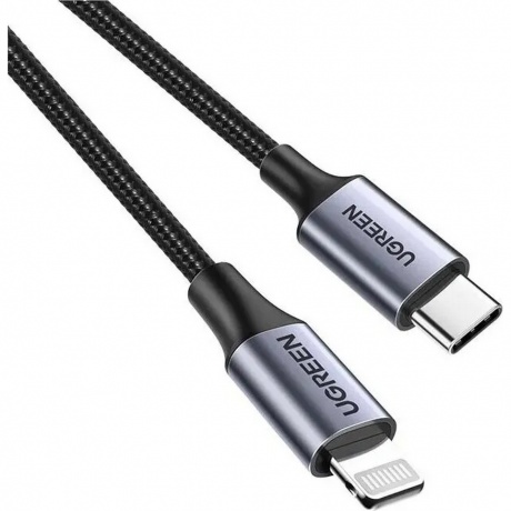 Кабель Ugreen US304 USB-C - Lightning 1m Black 60759 - фото 2