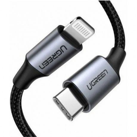 Кабель Ugreen US304 USB-C - Lightning 1m Black 60759 - фото 3