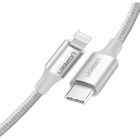 Кабель Ugreen US304 USB-C - Lightning 1m Silver 70523 - фото 2