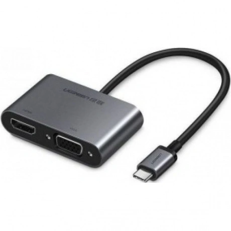 Адаптер UGREEN CM162 (50505) USB-C to HDMI + VGA +USB 3.0 Adapte...